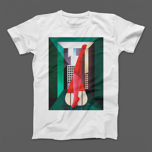 Vibrant Urban Art Graphic Design T-Shirt