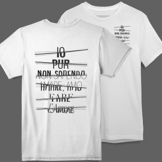 Italian Quote Graphic T-Shirt Motivational Apparel