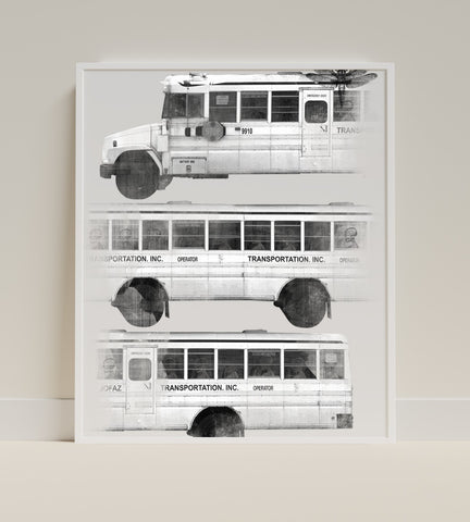 Vintage School Bus Transportation Inc. Art Print