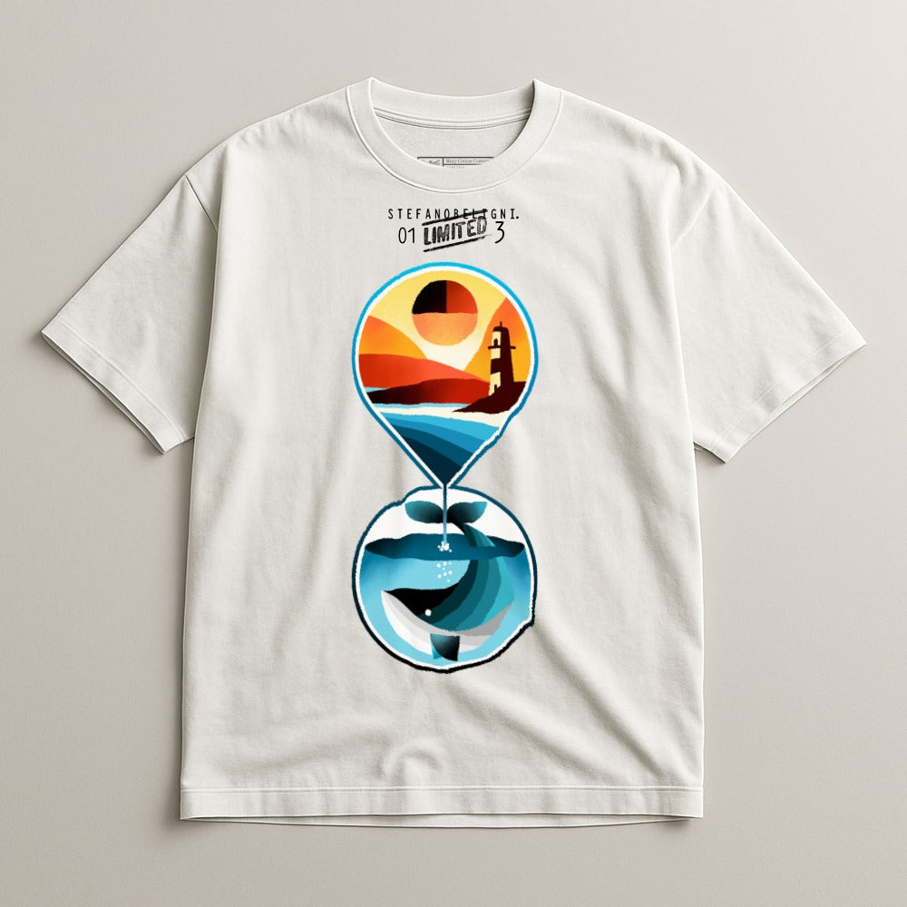 Limited Edition Sunset and Ocean Graphic Tee