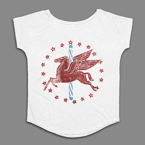 Mythical Pegasus and Stars Graphic T-Shirt Product