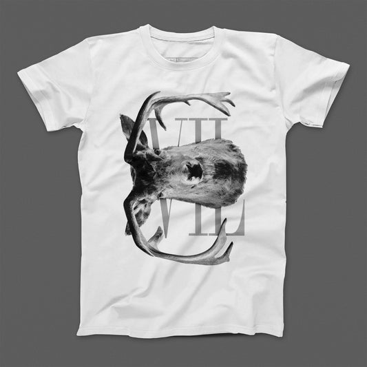 Vintage Deer with Roman Numerals Graphic T-Shirt