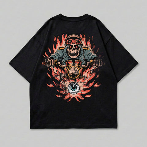 Fiery Skull Rider Goggles Eyeball Moto Graphic product type
Skull
Motorcycle
Biker
Flames
Gothic
Edgy
Graphic tee
Skeleton
Rider
Eye design
Streetwear
Retro style
Vintage biker
Unique design
Dark aesthetic
Moto culture
Rocker style
Reaper design
Burning skull
Chopper art