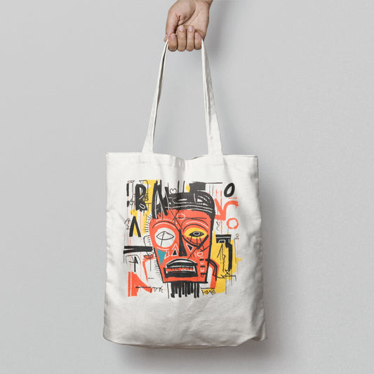 Colorful Abstract Mask Design Tote Bag Product