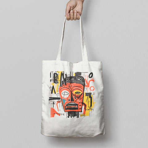 Colorful Abstract Mask Design Tote Bag Product