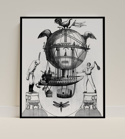 Surrealist Steampunk Illustration Art Print