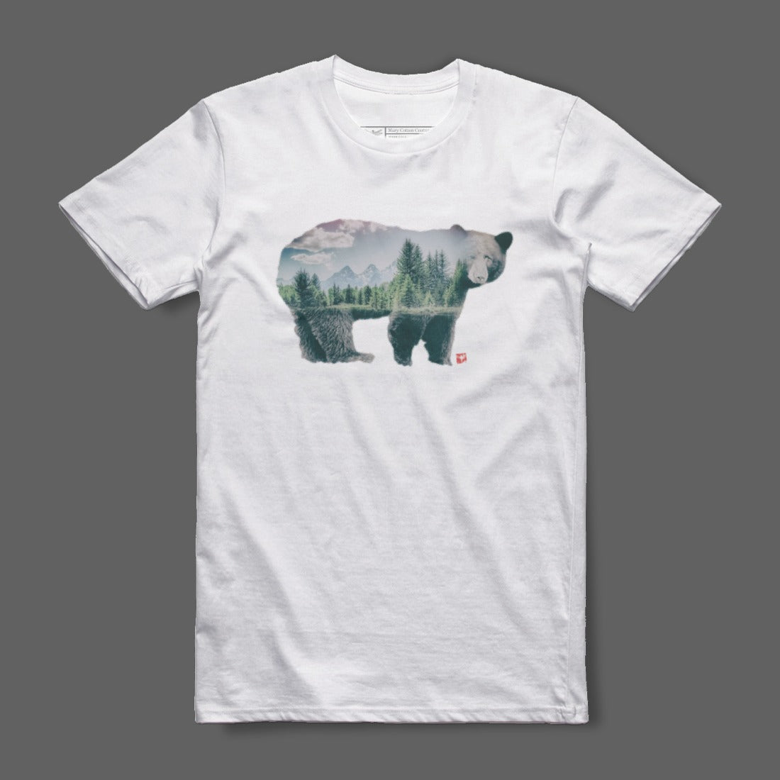 Bear Forest Scene Scenic Graphic T-Shirt