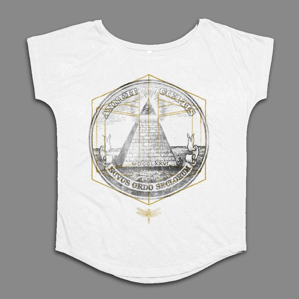 Novus Ordo Seclorum Illuminati Pyramid Tee