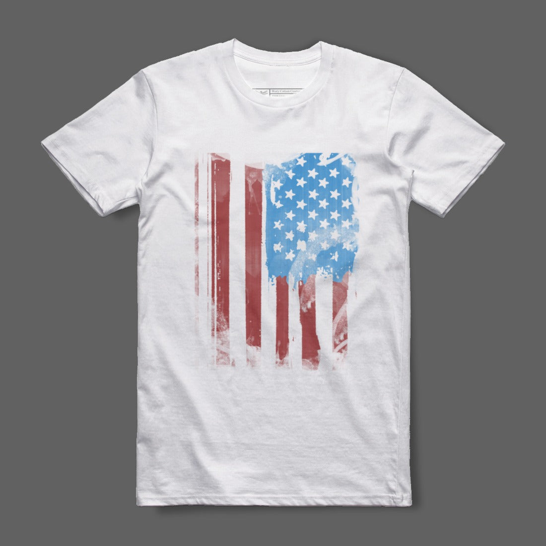 Distressed American Flag Design Unisex T-Shirt
