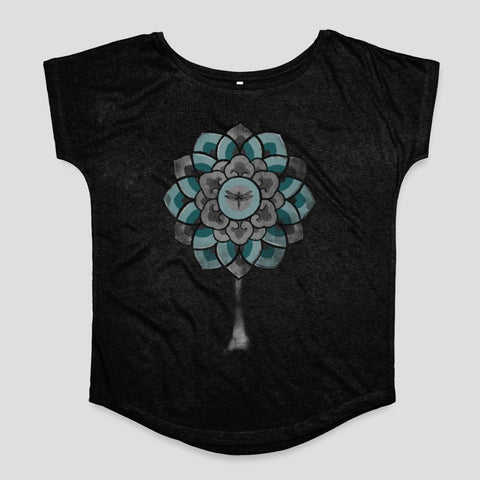 Abstract Floral Design Women's T-Shirt