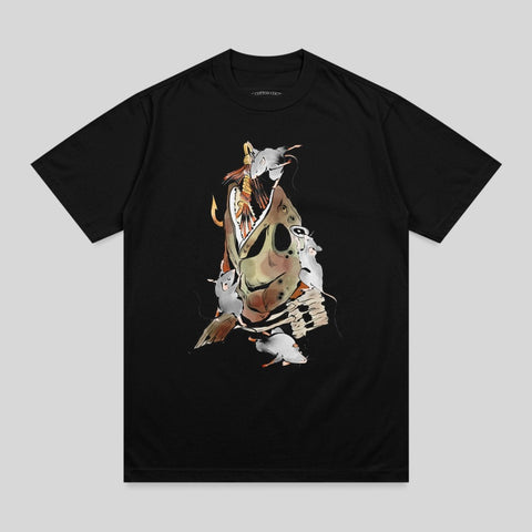 Fish head mice lure graphic t-shirt product type