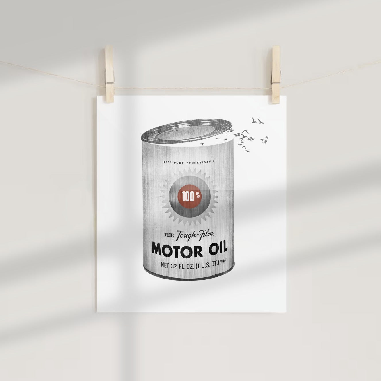 The Tough Film 100% Motor Oil 32 FL. OZ. Poster