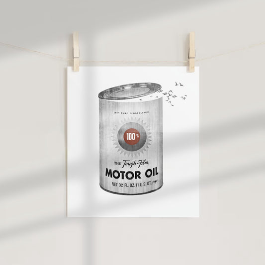 The Tough Film 100% Motor Oil 32 FL. OZ. Poster