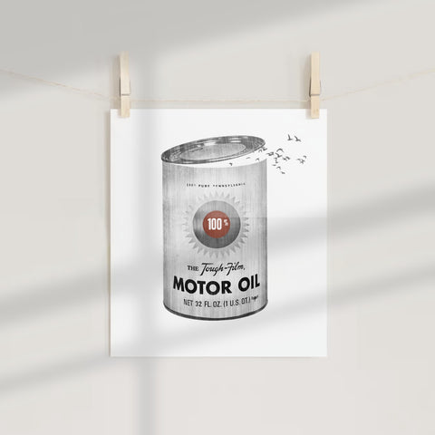 The Tough Film 100% Motor Oil 32 FL. OZ. Poster