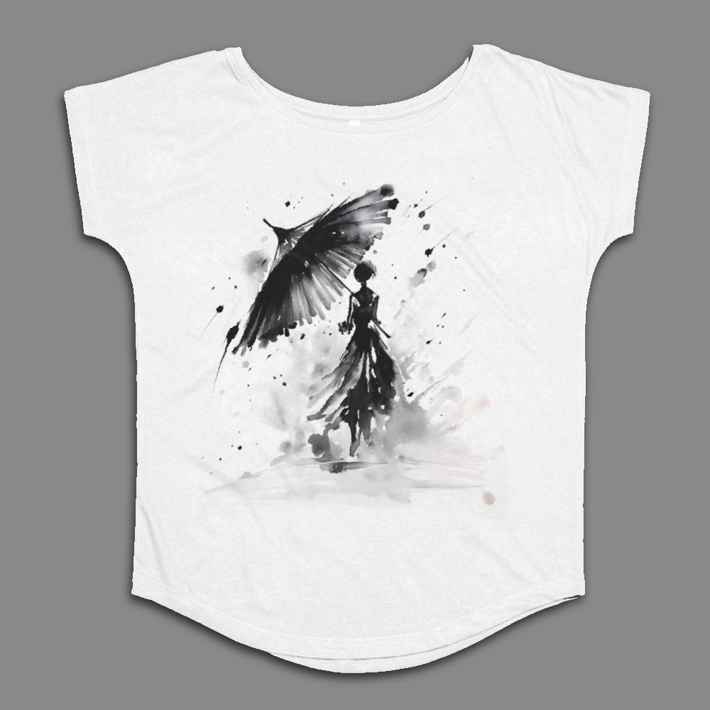 Abstract Ink Painting Artistic Loose Fit Top