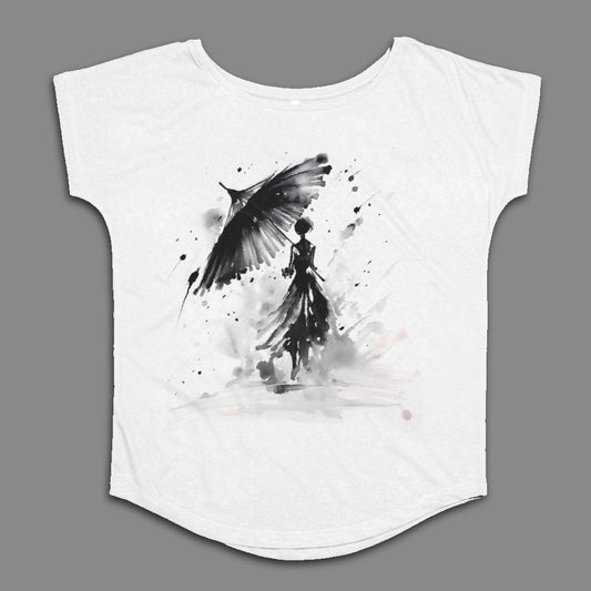 Abstract Ink Painting Artistic Loose Fit Top