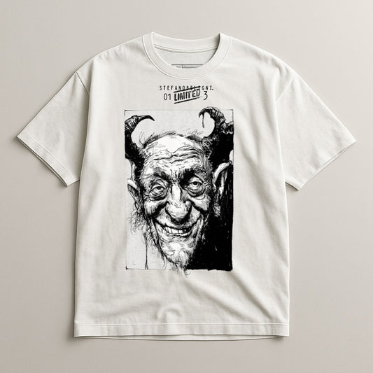 Vintage Graphic Devil Face Tee Shirt Product