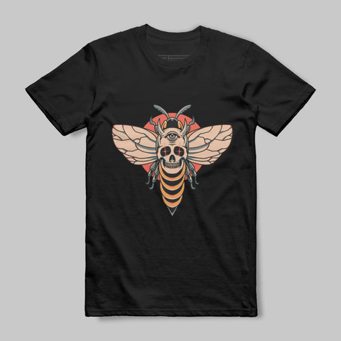 Eye Skull Moth Graphic Design Unisex T-Shirt Product