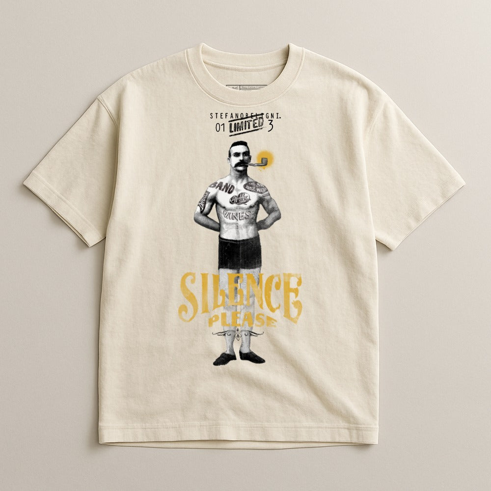 Silence Please Graphic T-Shirt Unique Design
