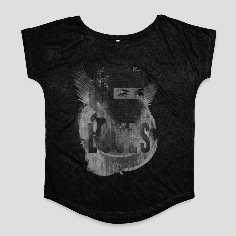 Edgy Graphic Design Short Sleeve Top for Women