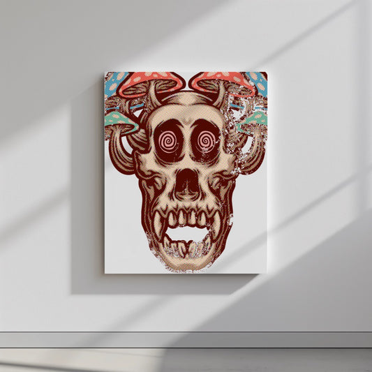 Quadro canvas gorilla-mushroom