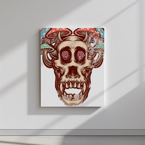 Quadro canvas gorilla-mushroom