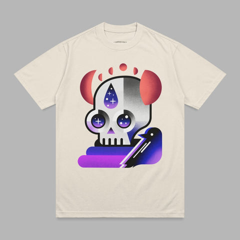 Cosmic Skull Raven Gradient Stars product type