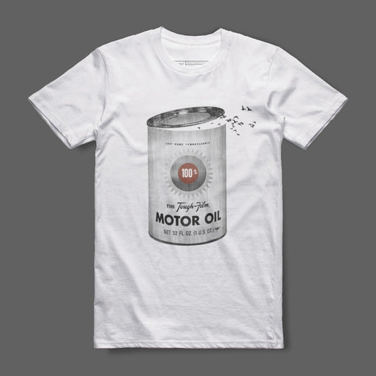 100's Tough Fill Motor Oil Can Design Shirt