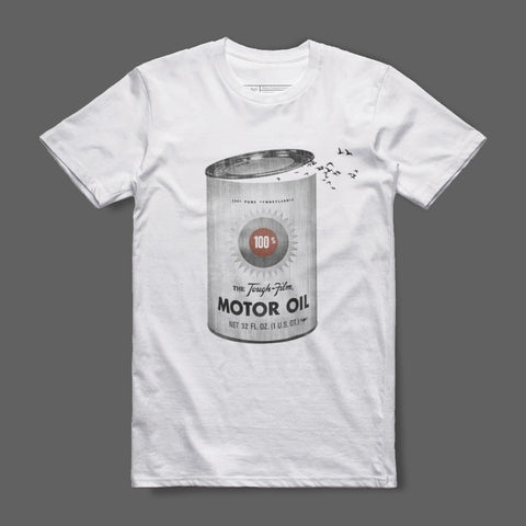 100's Tough Fill Motor Oil Can Design Shirt