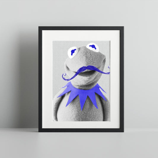 Fun Artistic Print of a Familiar Frog Character Poster