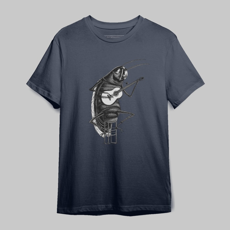 Guitar Playing Insect Graphic T-Shirt Product