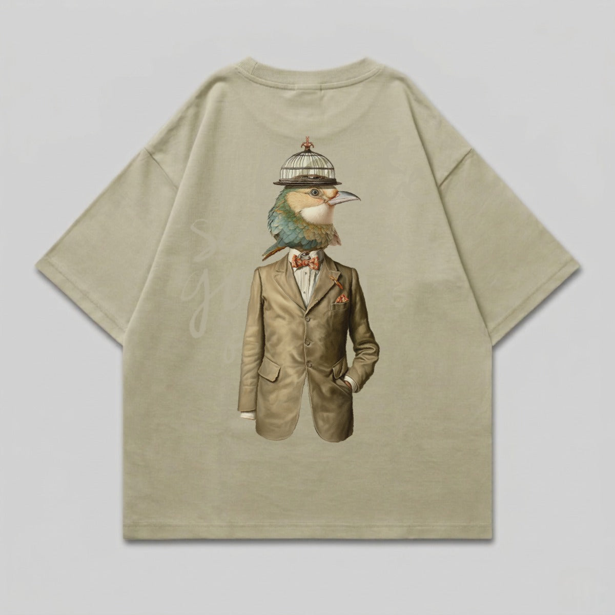 Dapper Bird Head Suit Cage Hat Design Artistic product type