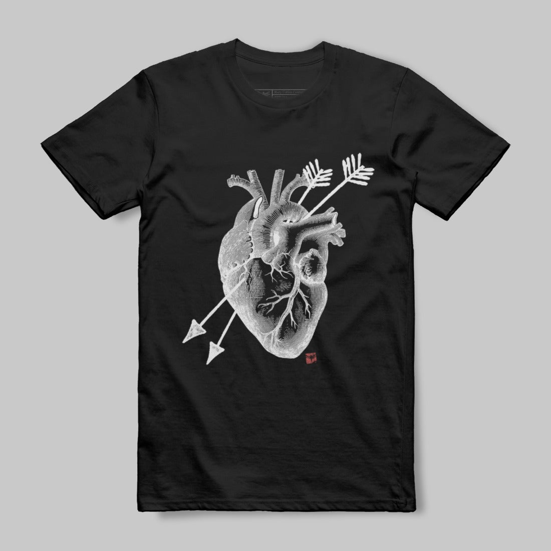 Pierced Heart with Arrows Graphic T-shirt