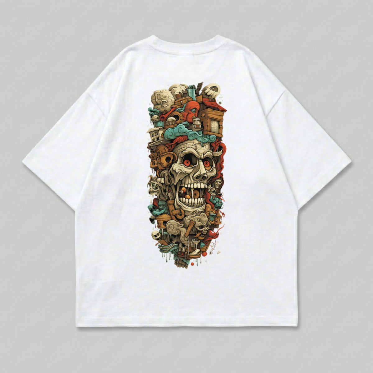 Horrific Skull City Octopus Tentacles Buildings product type