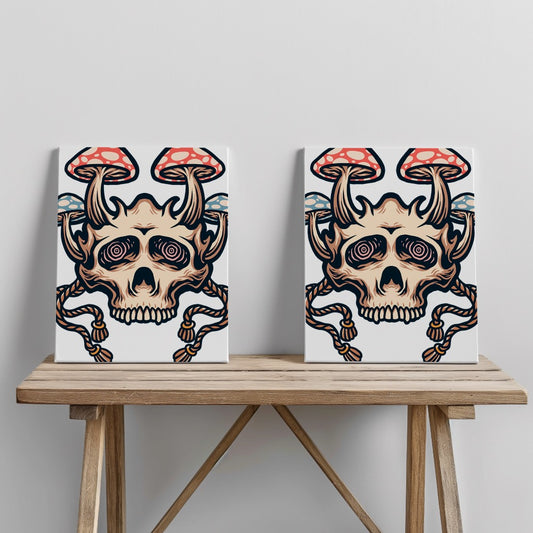 Quadro canvas mask-mushroom
