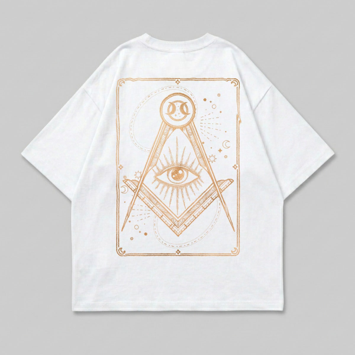 Gold Eye Square Compass Mystic Celestial Graphic Product Type