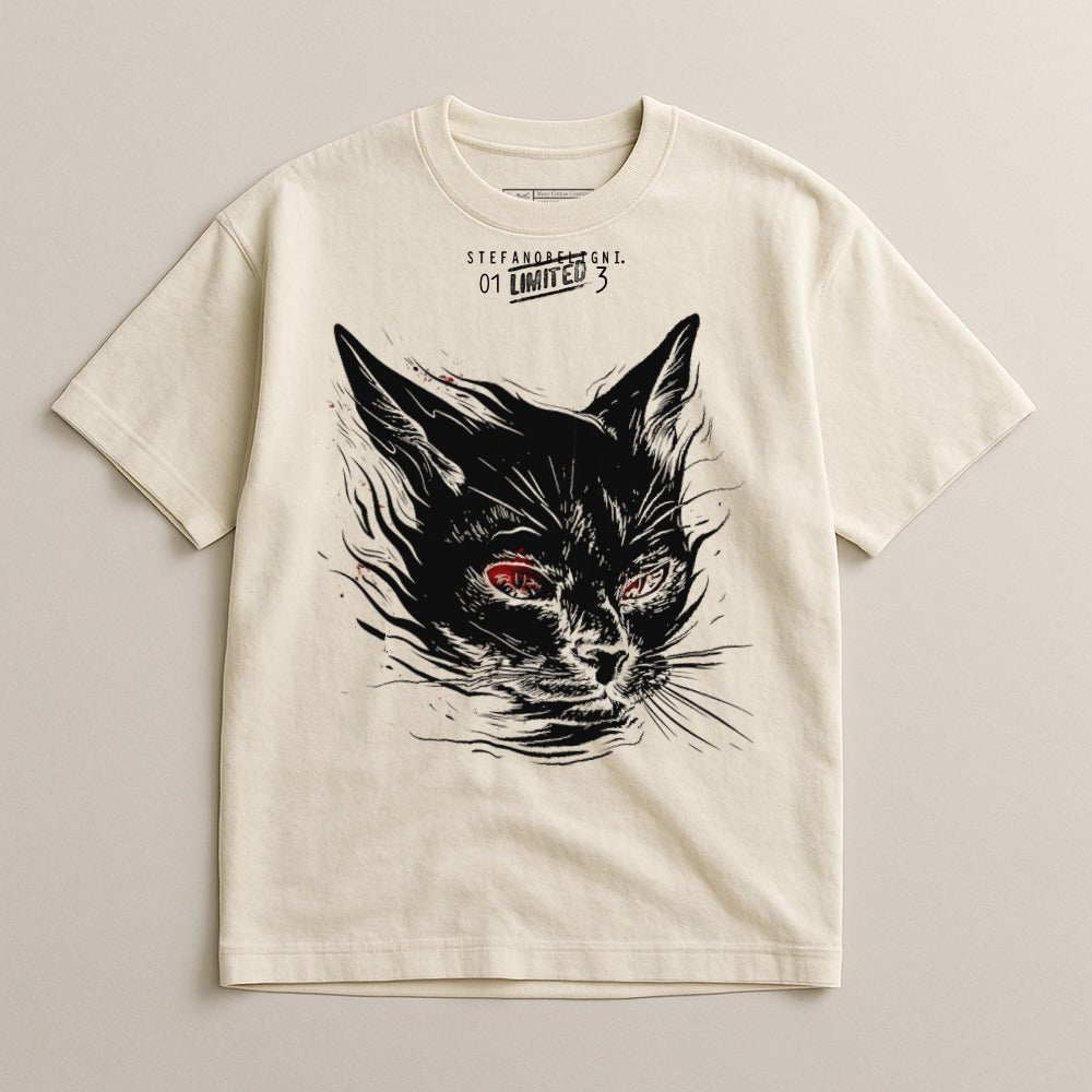Limited Edition Cat Illustration Shirt