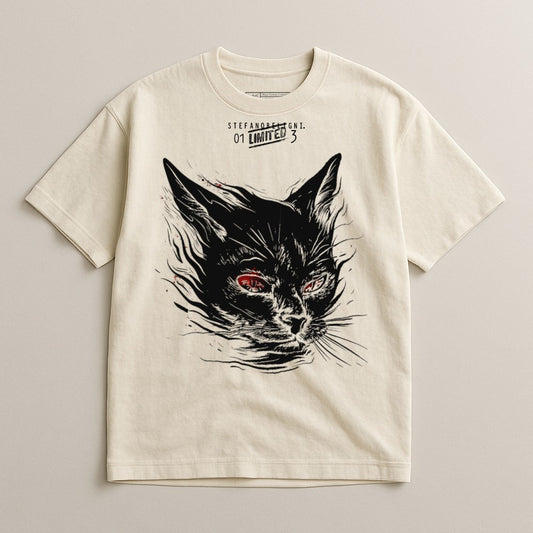 Limited Edition Cat Illustration Shirt