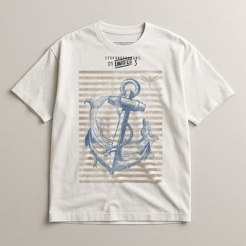 Limited Edition Anchor Graphic Print T-Shirt