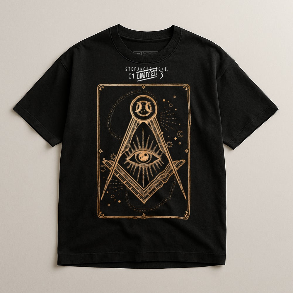 Mystical Eye Graphic Black T-Shirt for a Unique Style