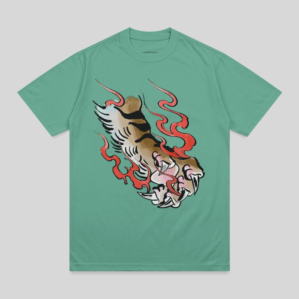 Fierce Tiger Paw Flame Design Unique Graphic product type