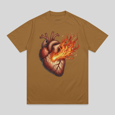 Anatomical Heart Fire Design Fiery Flames Product Type