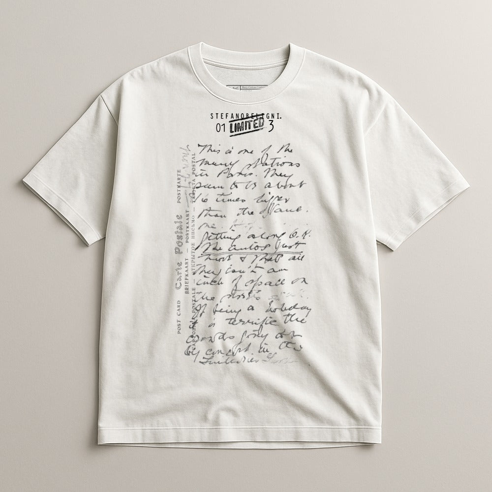 Unique Handwritten Design Limited Edition T-shirt