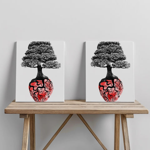 Quadro canvas Bonsai Heart
