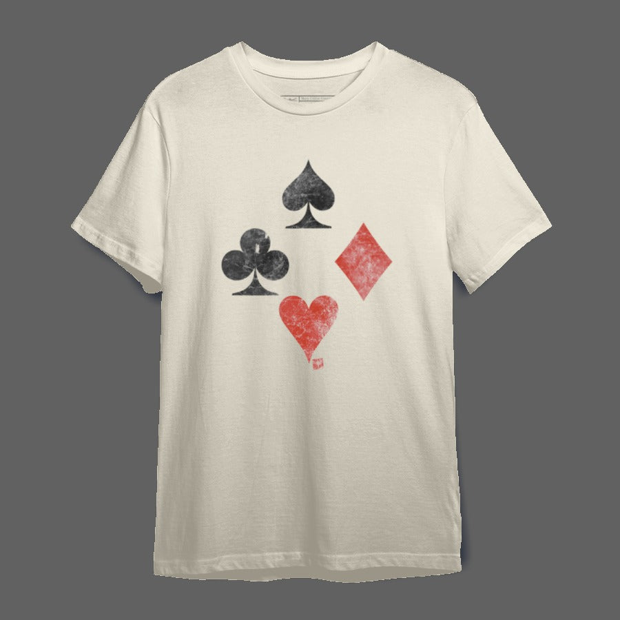 Playing Card Suits Vintage Style T-Shirt