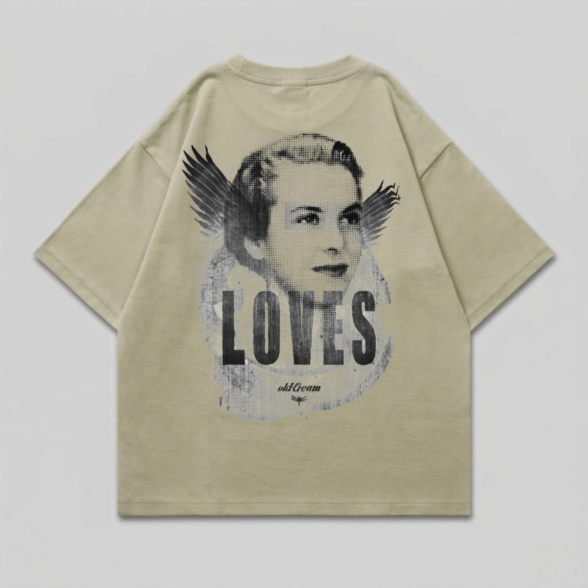 Angelic Pixel Face Wings Print LOVES old dream product type
