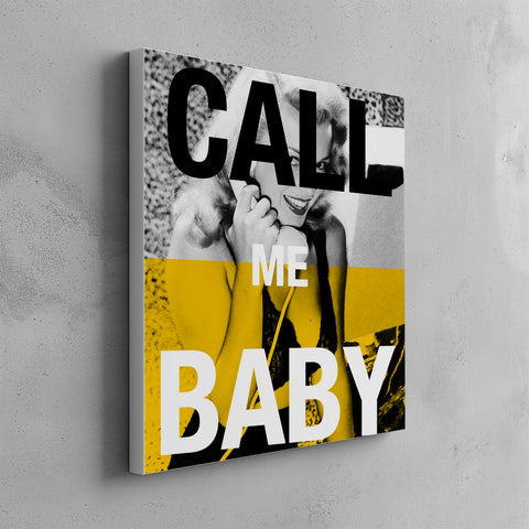 Quadro canvas Call me Baby