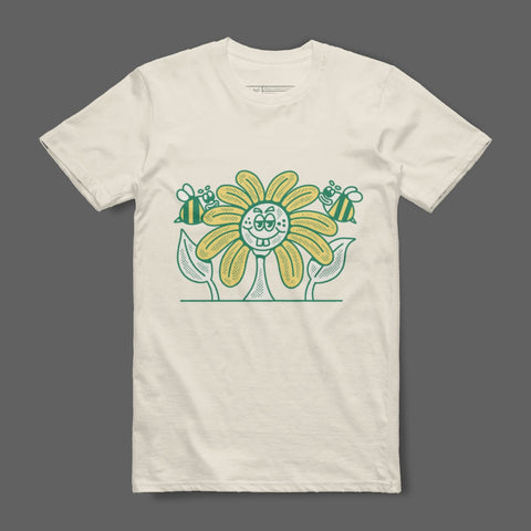 Cheerful Sunflower and Bees Graphic Tee product