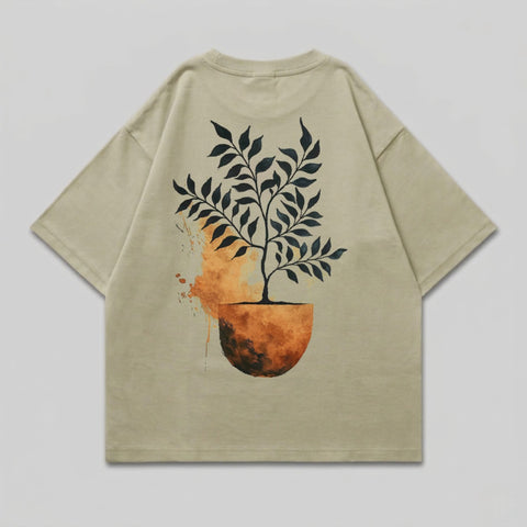 Artistic Plant Pot Splash Back Graphic Beige T-shirt product type
T-shirt, Plant Graphic, Pot Design, Botanical Print, Nature Inspired, Beige Apparel, Khaki Top, Artistic Tee, Splash Effect, Abstract Art, Tree Illustration, Green Leaves, Brown Pot, Earthy Tones, Unique Style, Casual Fashion, Unisex Clothing, Modern Design, Back Print, Aesthetic Wear