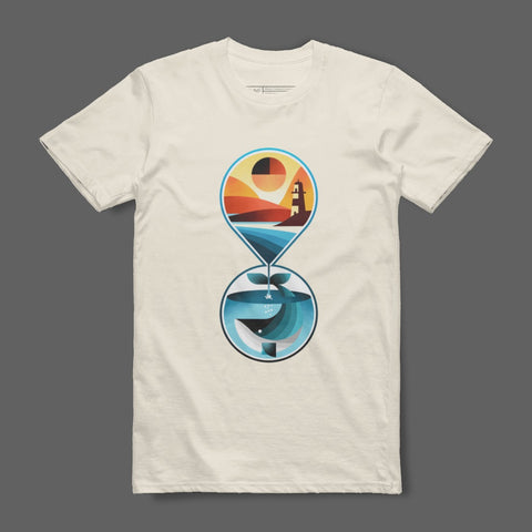 Abstract Geometric Landscape Design T-shirt